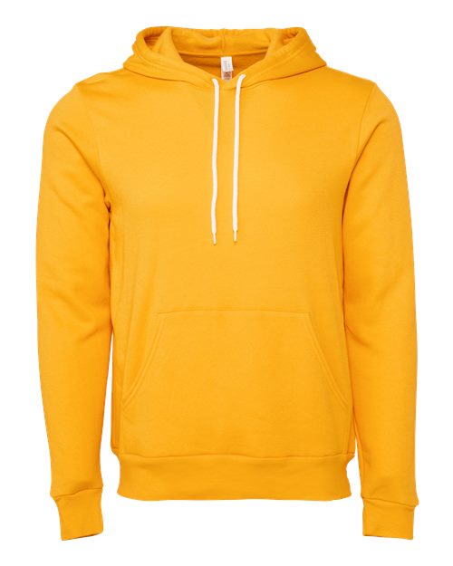 Unisex Sponge Fleece Hoodie Sweatshirt - Gold Front