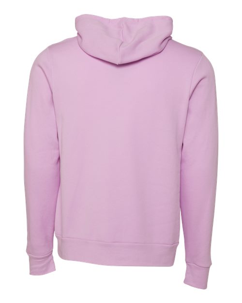 Unisex Sponge Fleece Hoodie Sweatshirt - Lilac Back