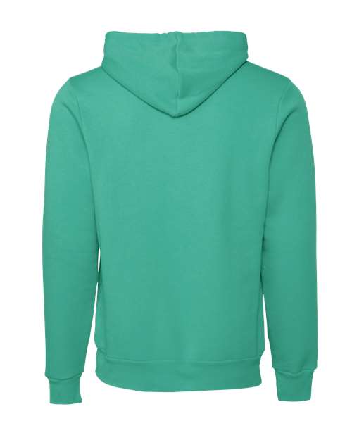 Unisex Sponge Fleece Hoodie Sweatshirt - Teal Back