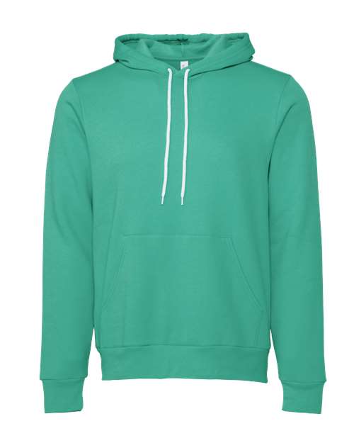 Unisex Sponge Fleece Hoodie Sweatshirt - Teal Front