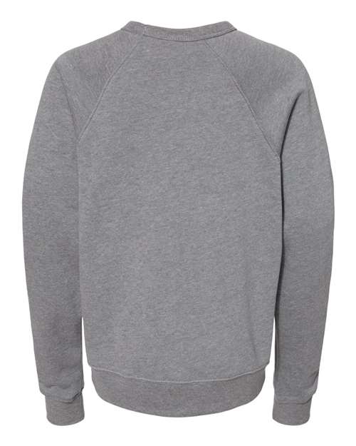 Youth Sponge Fleece Crewneck Sweatshirt - Deep Heather Back