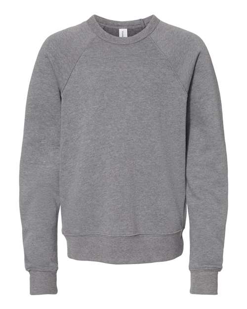 Youth Sponge Fleece Crewneck Sweatshirt - Deep Heather Front