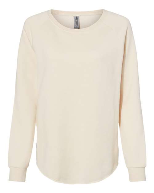 Women's California Wave Wash Crewneck Sweatshirt - Bone Front