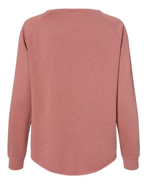 Women's California Wave Wash Crewneck Sweatshirt - Dusty Rose Back