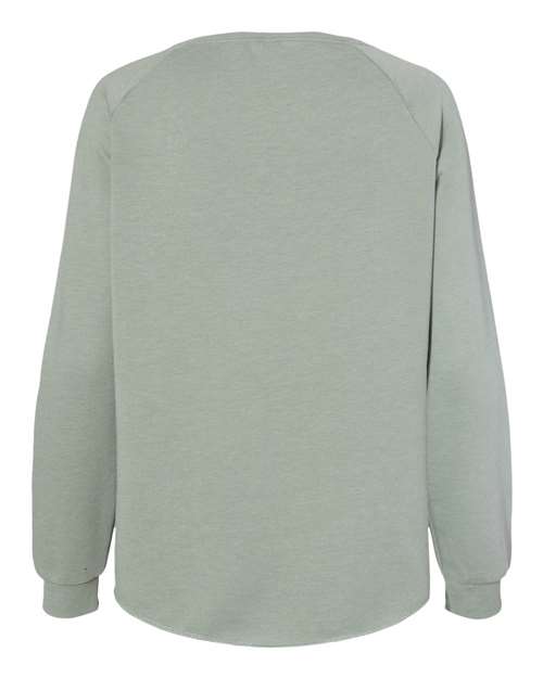 Women's California Wave Wash Crewneck Sweatshirt - Sage Back