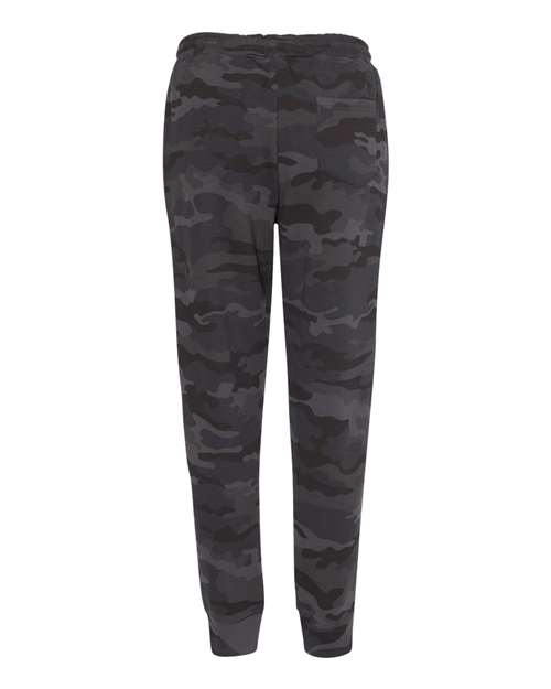 Men's Midweight Fleece Sweatpants - Black Camo Back
