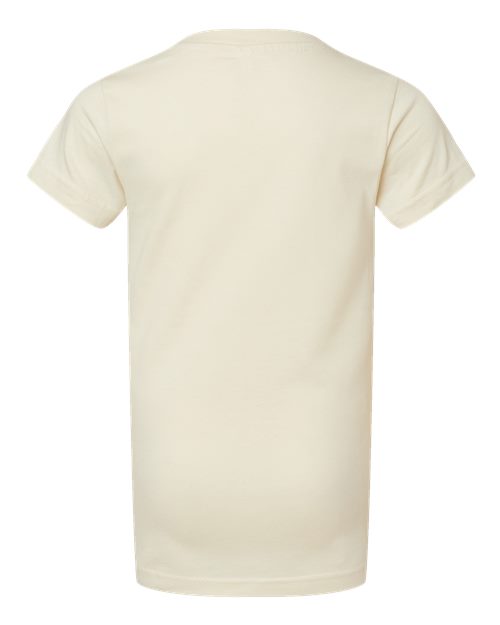 Girls' Fine Jersey Tee - Natural Back