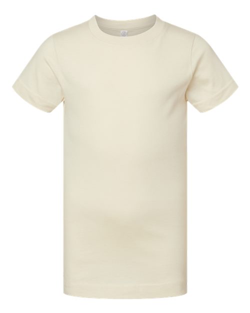 Girls' Fine Jersey Tee - Natural Front