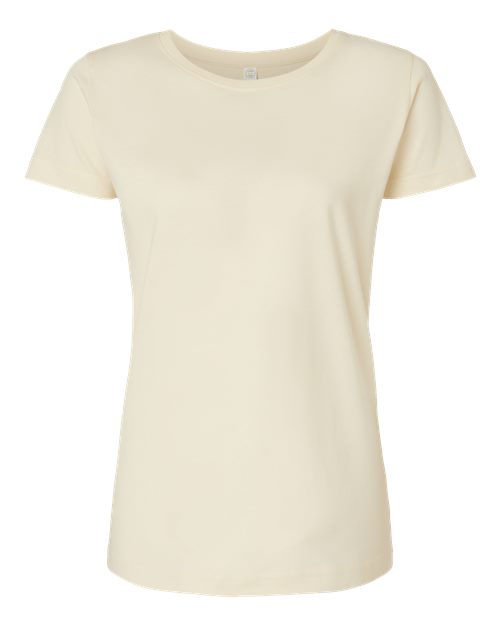 Women's Fine Jersey Tee - Natural Front