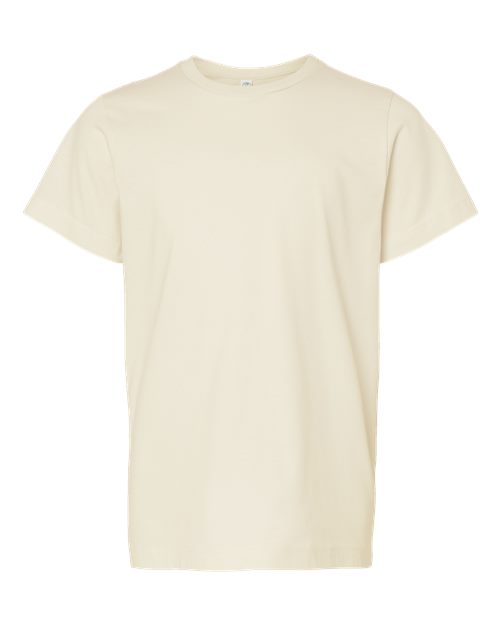 Youth Fine Jersey Tee - Natural Front