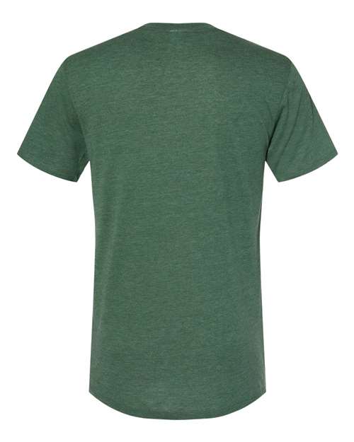 Unisex Triblend T-Shirt - Dark Green Heather Back