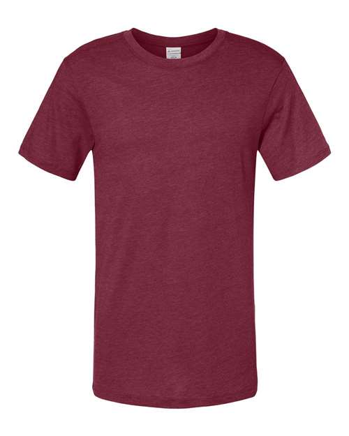 Unisex Triblend T-Shirt - Maroon Heather Front
