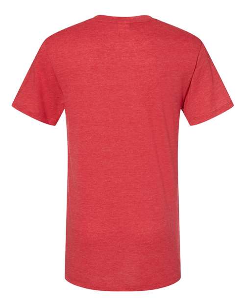 Unisex Triblend T-Shirt - Red Heather Back