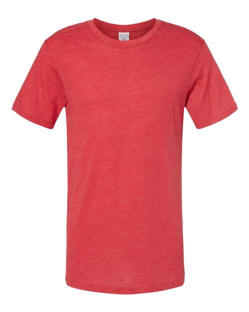 Unisex Triblend T-Shirt - Red Heather Front
