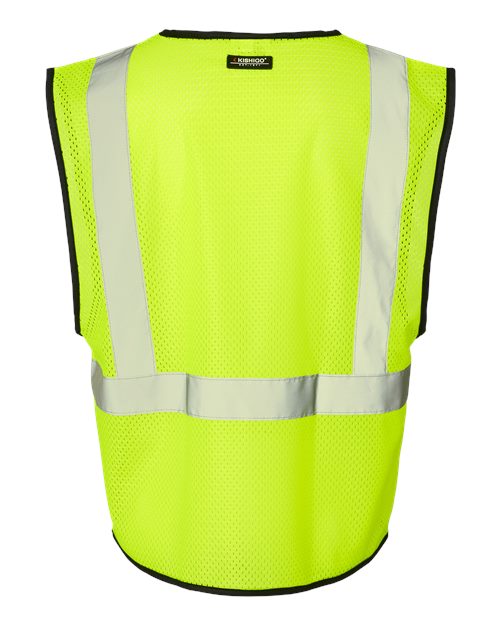 Kishigo Unisex Hook-and-Loop Mesh Vest - Back