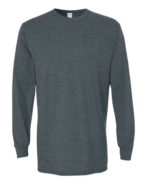 Gildan Unisex Heavy Cotton™ Long Sleeve T-Shirt - Dark Heather Front