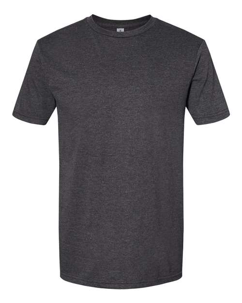 Gildan Unisex Softstyle® CVC T-Shirt - Pitch Black Mist Front