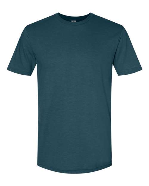 Gildan Unisex Softstyle® CVC T-Shirt - Steel Blue Front