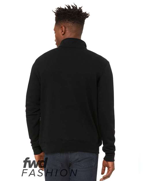 Unisex FWD Fashion Quarter-Zip Sweatshirt - Black Back