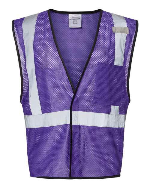 Unisex EV Series® Enhanced Visibility Non-ANSI Vest - Purple - B129 Front