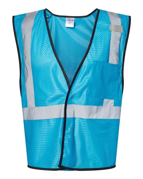 Unisex EV Series® Enhanced Visibility Non-ANSI Vest - Electric Blue - B130 Front