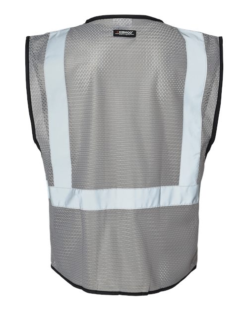 Unisex EV Series® Enhanced Visibility Non-ANSI Vest - Grey - B131 Back