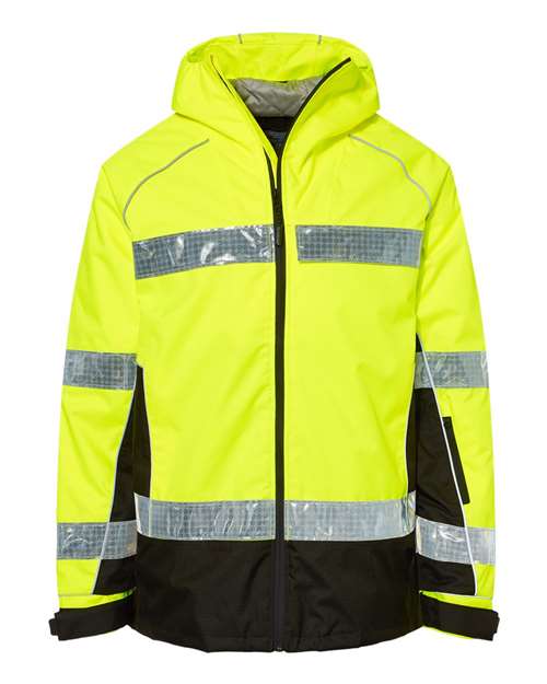 Unisex Premium Brilliant Series® Class 3 Pro Parka - Lime Front