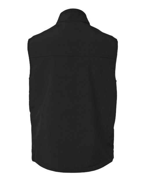 Men's Summit Soft Shell Puffer Vest - Black Back