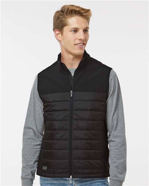 DRI DUCK Men's Summit Soft Shell Puffer Vest - Model Front