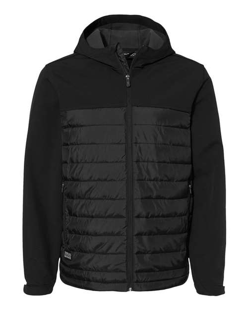 Men's Pinnacle Soft Shell Puffer Jacket - Black Front