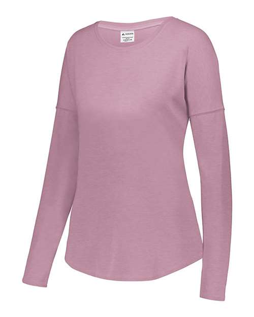 Augusta Sportswear Women's Lux Triblend Long Sleeve T-Shirt - Side