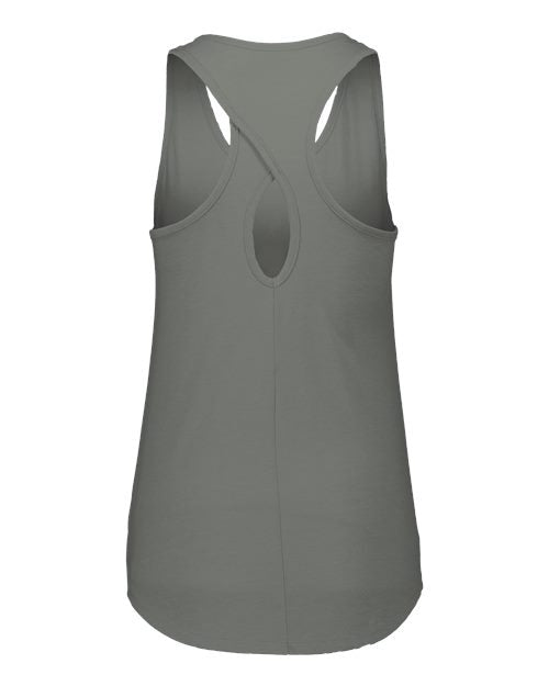 Girls' Lux Triblend Tank Top - Grey Heather Back