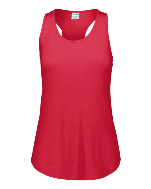 Girls' Lux Triblend Tank Top - Red Heather Front