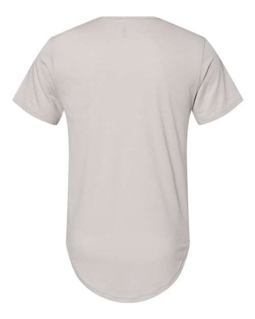 Men's Jersey Curved Hem Tee - Heather Cool Grey Back