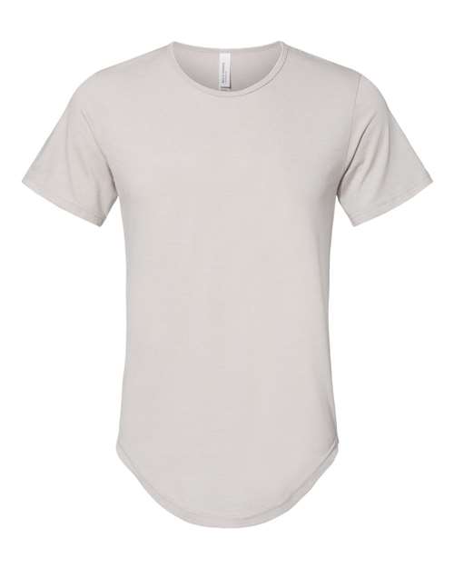 Men's Jersey Curved Hem Tee - Heather Cool Grey Front