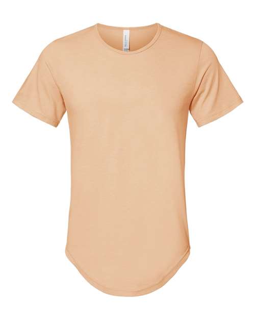 Men's Jersey Curved Hem Tee - Heather Sand Dune Front