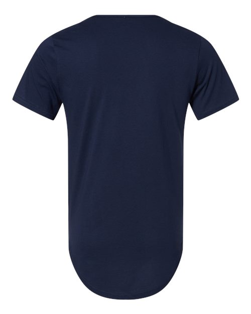 Men's Jersey Curved Hem Tee - Navy Back