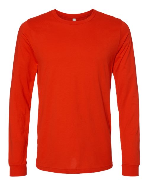 Unisex Jersey Long Sleeve Tee - Poppy Front