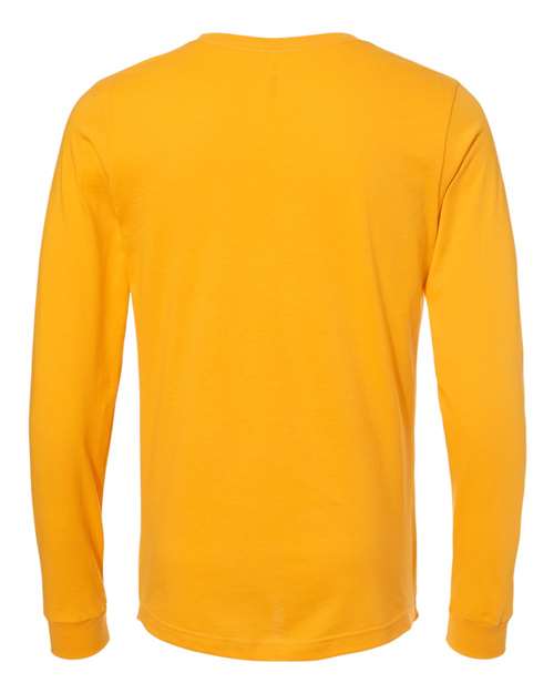Unisex Jersey Long Sleeve Tee - Gold Back
