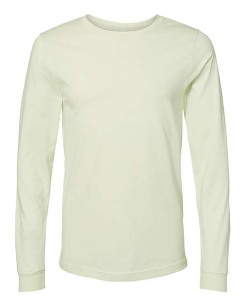 Unisex Jersey Long Sleeve Tee - Citron Front