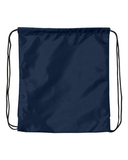 Drawstring Backpack - Navy Front