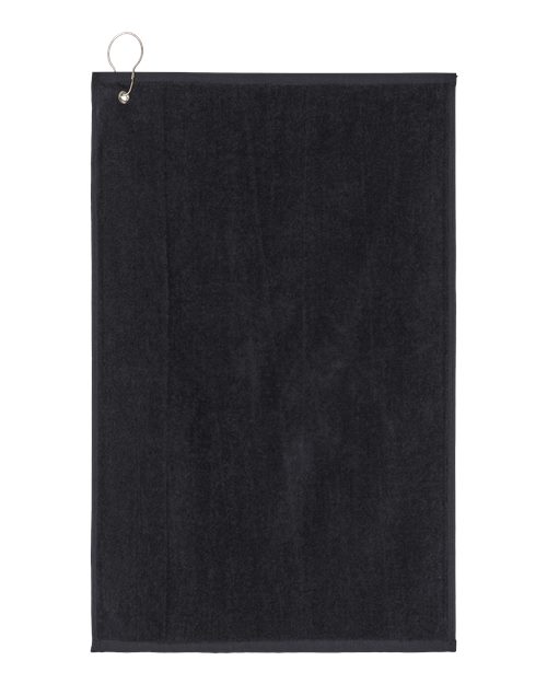 Golf Towel - Black Front