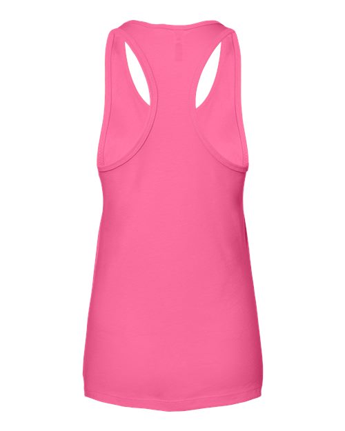 Women's Jersey Racerback Tank - Charity Pink Back
