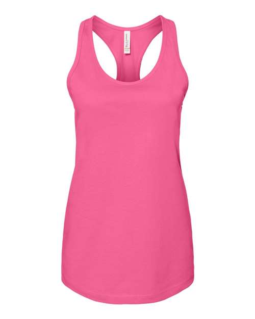 Women's Jersey Racerback Tank - Charity Pink Front