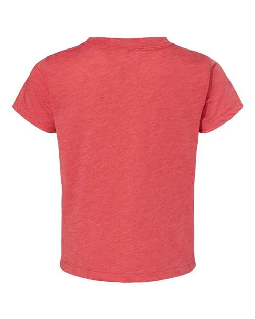 Toddler Triblend Tee - Red Triblend Back