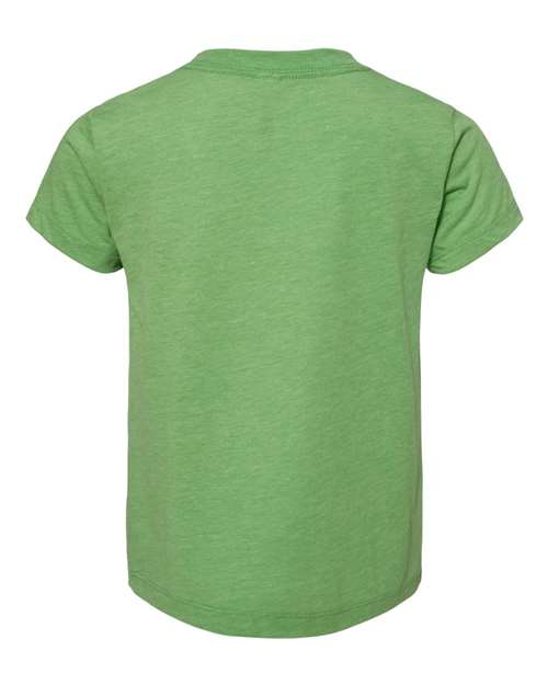 Toddler Triblend Tee - Green Triblend Back