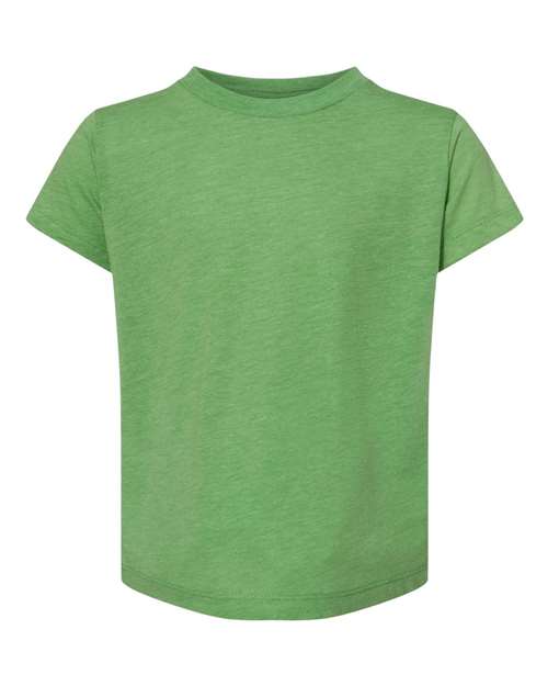 Toddler Triblend Tee - Green Triblend Front