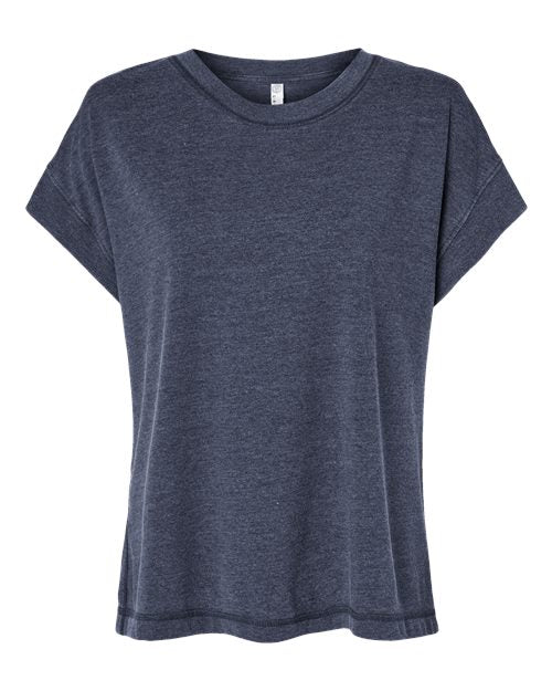 LAT Women's Vintage Wash Tee - Washed Navy Front