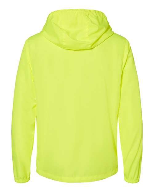 Men's Lightweight Windbreaker Full-Zip Jacket - Safety Yellow Back