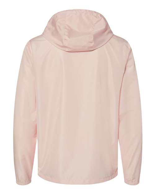 Men's Lightweight Windbreaker Full-Zip Jacket - Blush/ White Zipper Back